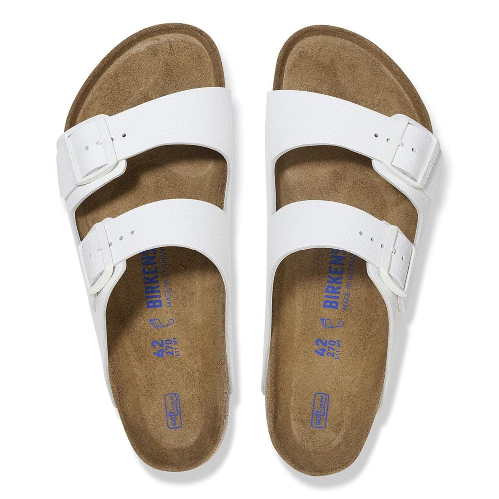 Unisex Birkenstock Arizona Soft Footbed Narrow Fit White (1024952)