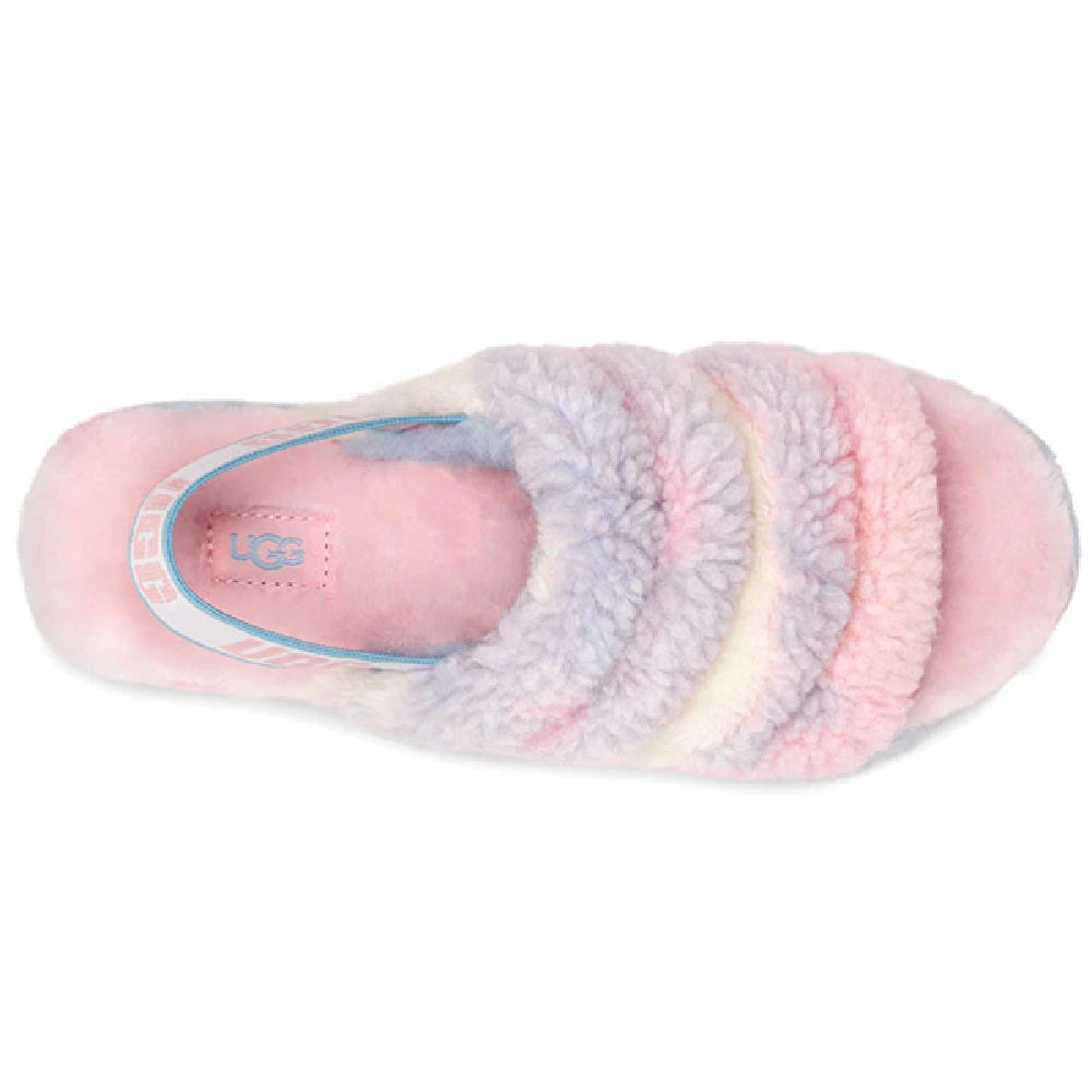 Women's UGG Fluff Yeah Slide Cali Collage Pride-Stripes (1120070-PSTR)