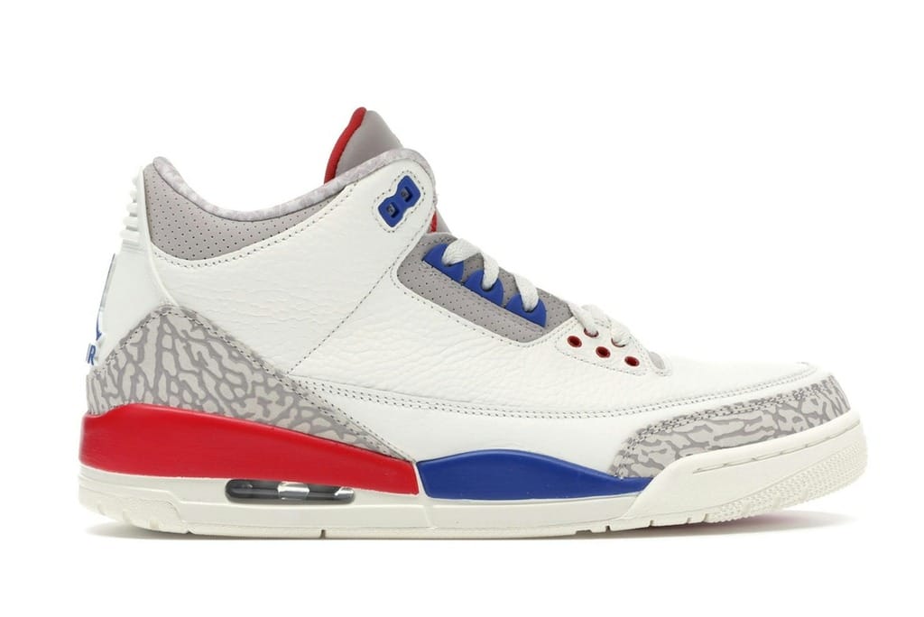 Air Jordan 3 Retro International Flight Sail/Sport Royal/Light Bone/Fire Red