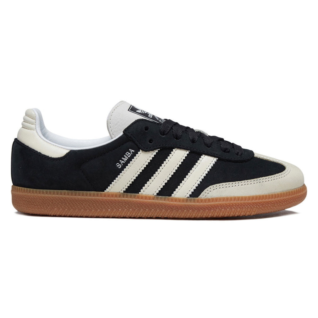 Adidas Womens Samba OG Shoes - Core Black/Wonder White/Silver Metallic
