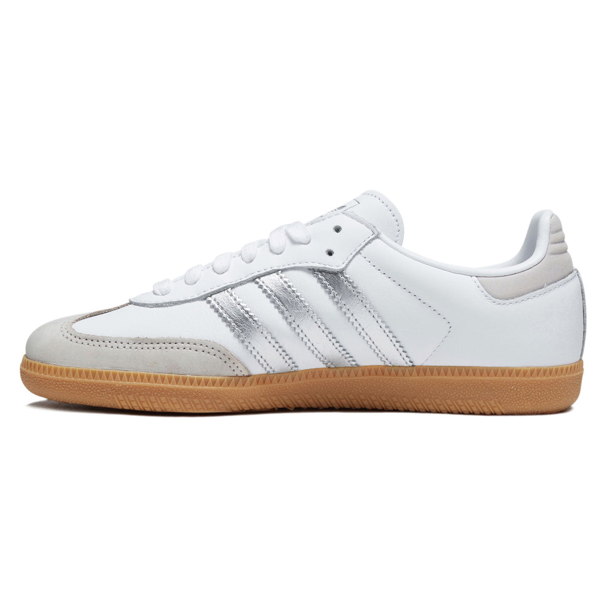 Adidas Womens Samba OG Shoes - Ftwr White/Silver Metallic/Grey