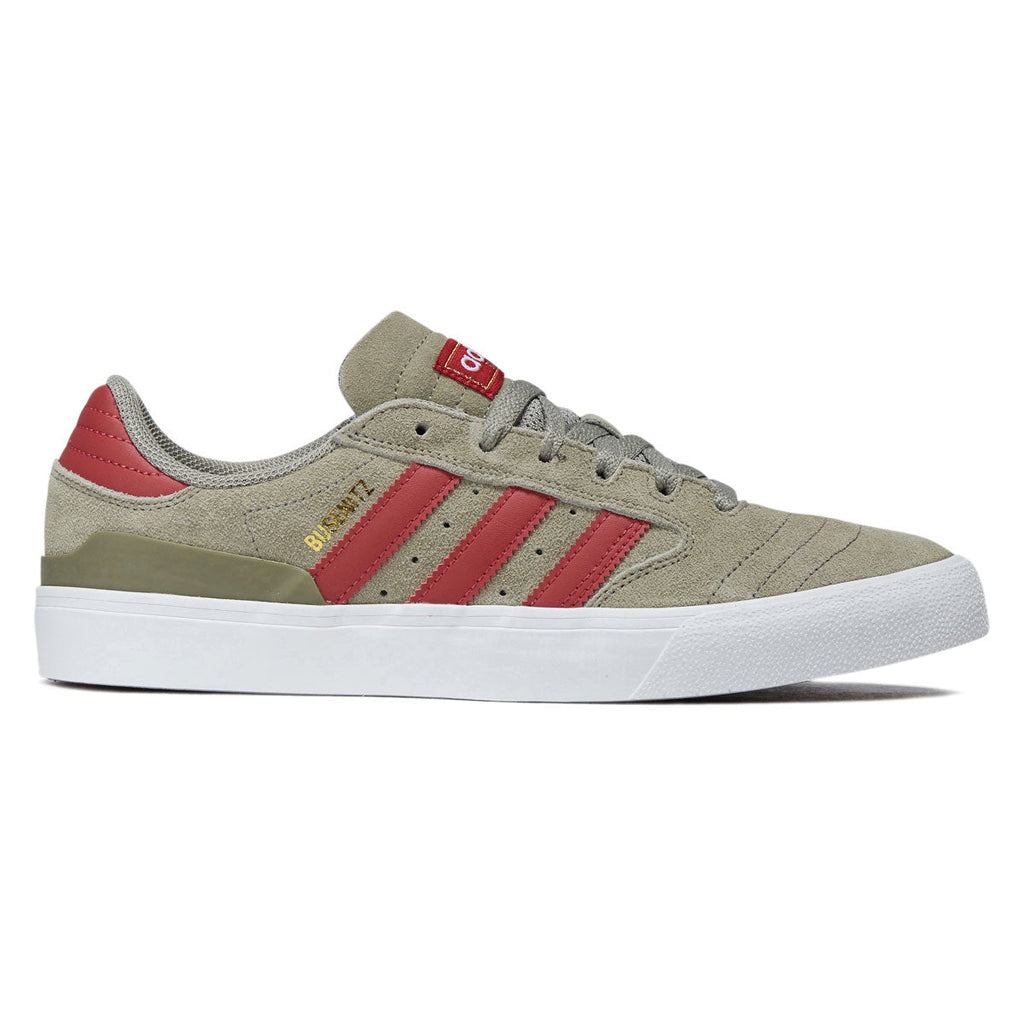 Adidas Busenitz Vulc II Shoes - Silver Pebble/Team Victory Red/Ftwr White