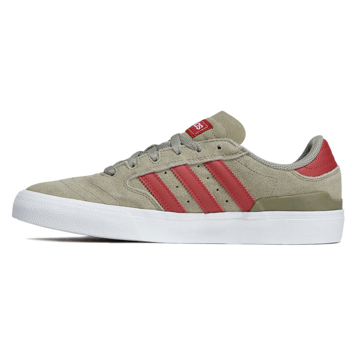Adidas Busenitz Vulc II Shoes - Silver Pebble/Team Victory Red/Ftwr White