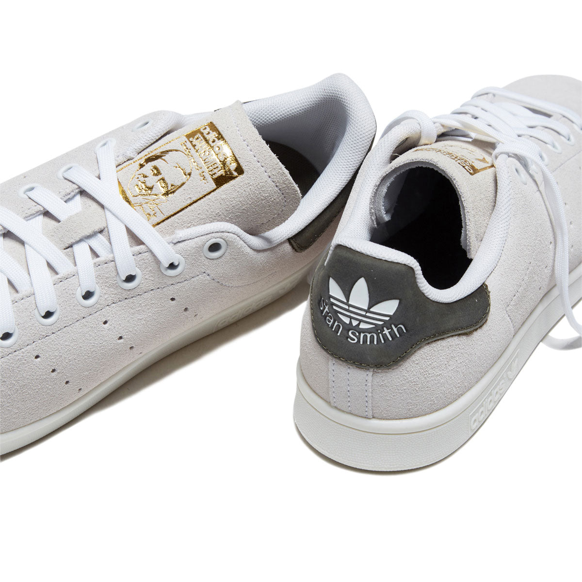 Adidas Stan Smith ADV Shoes - Crystal White/Olive Strata/Gold Metallic