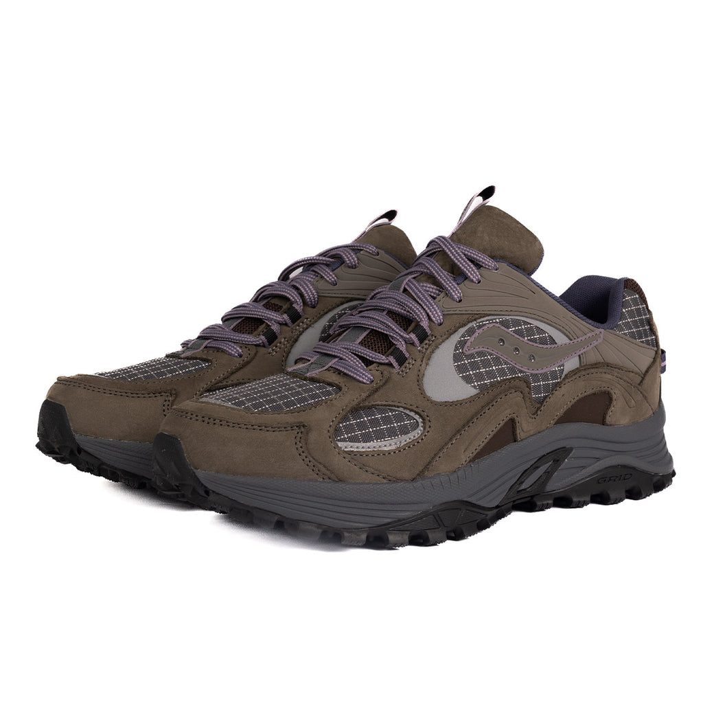 SAUCONY GRID AURA X - DARK GREY MUD