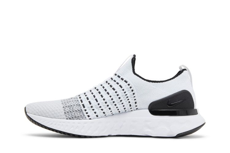 Nike React Phantom Run Flyknit 2 White Black