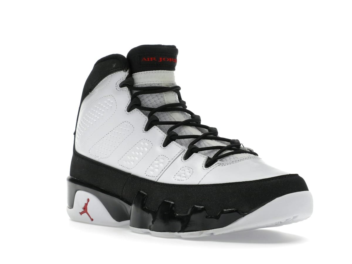 Jordan 9 Retro White Black Red 2010 Sneakers 302370-102