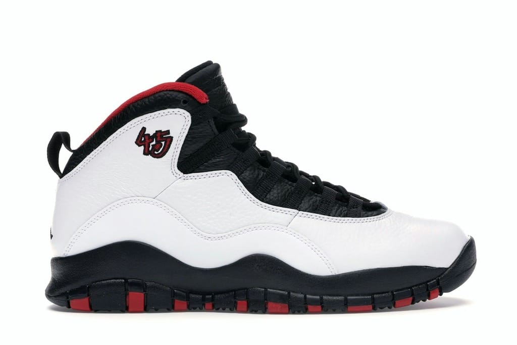 Air Jordan 10 Retro Double Nickel (310805-102) White/Black-True Red Men’s Sneakers