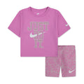 36N638 P64 Nike Lace It Up Bike Short Set Kids Light Magenta