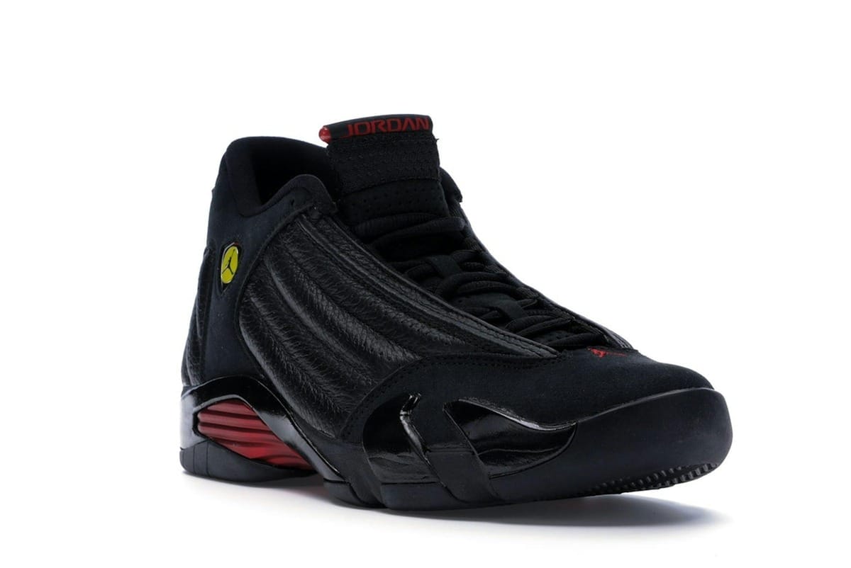 Jordan 14 Retro Last Shot 2018 Black Varsity Red Sneakers 487471-003
