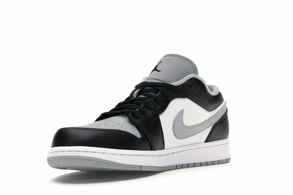 Air Jordan 1 Low Shadow 553558-039 Black Light Smoke Grey White Sneakers