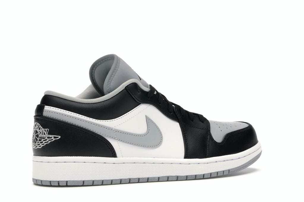 Air Jordan 1 Low Shadow 553558-039 Black Light Smoke Grey White Sneakers
