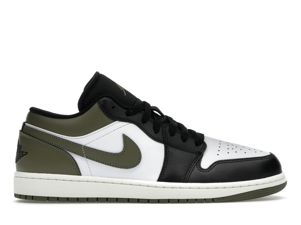 Jordan 1 Low Black Toe Medium Olive 553558-092
