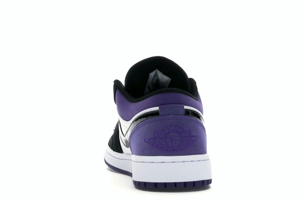 Jordan 1 Low Court Purple Sneakers Size 553558-125 White/Black