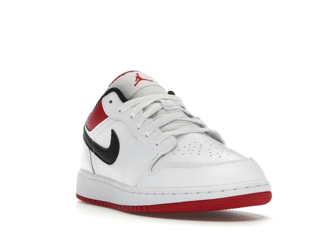 Air Jordan 1 Low White Gym Red (GS) 553560-118