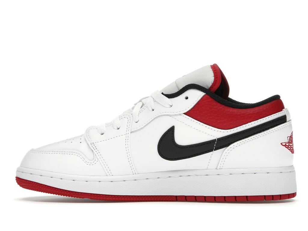 Air Jordan 1 Low White Gym Red (GS) 553560-118