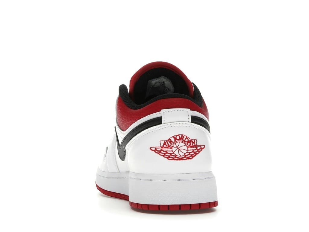 Air Jordan 1 Low White Gym Red (GS) 553560-118
