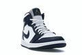 Air Jordan 1 Mid White Metallic Gold Obsidian (554724-174)