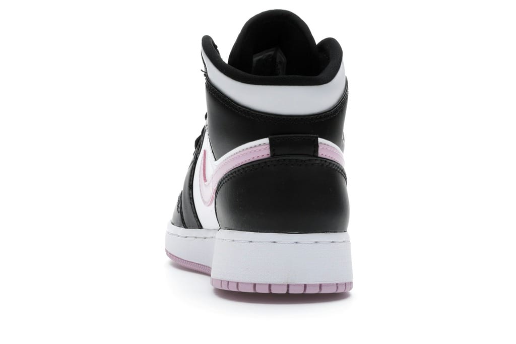Air Jordan 1 Mid GS White Black Light Arctic Pink (555112-103)