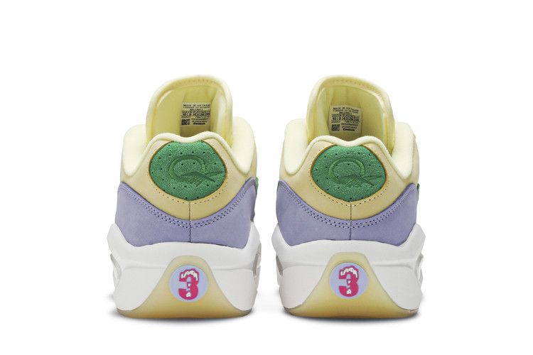 Reebok Question Low BBC Ice Cream Running Dog Yellow Green