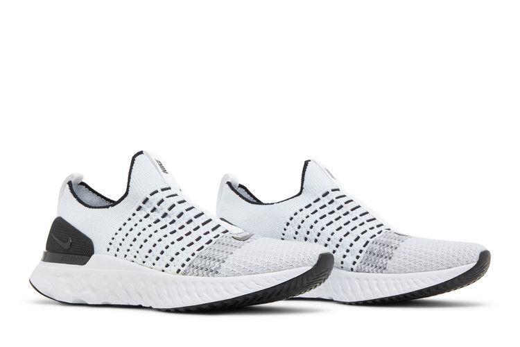 Nike React Phantom Run Flyknit 2 White Black