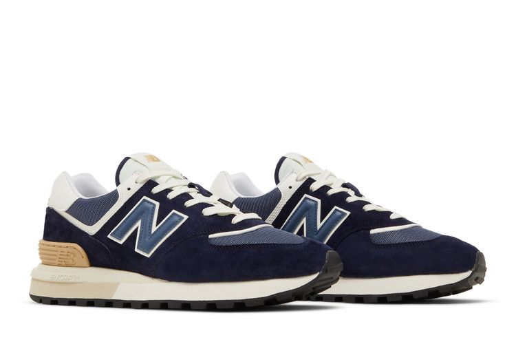 New Balance 574 Navy White Beige