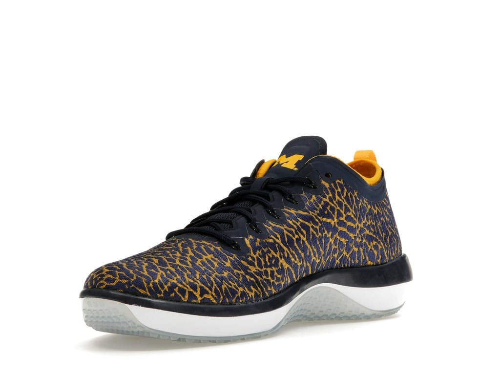 Jordan Trainer 1 Low Michigan Sneakers College Navy White Amarillo