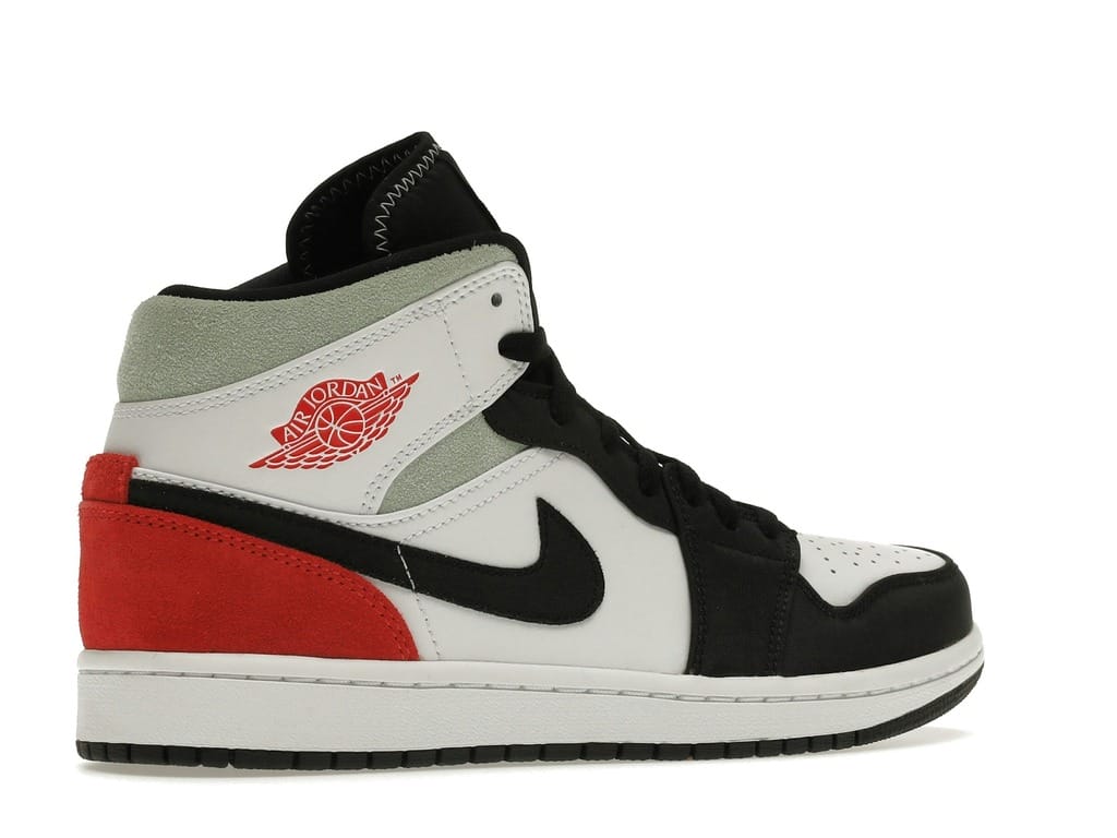 Air Jordan 1 Mid SE Red Black Toe (852542-100)