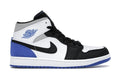 Air Jordan 1 Mid SE Royal Black Toe – White/Black/Hyper Royal – 852542-102