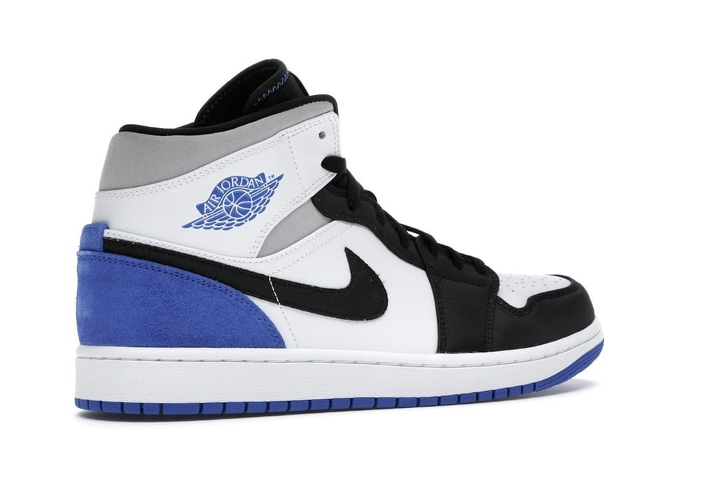 Air Jordan 1 Mid SE Royal Black Toe – White/Black/Hyper Royal – 852542-102