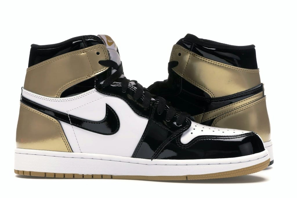 Air Jordan 1 Retro High Gold Top 3 (861428-001) Black/Metallic Gold Sneakers