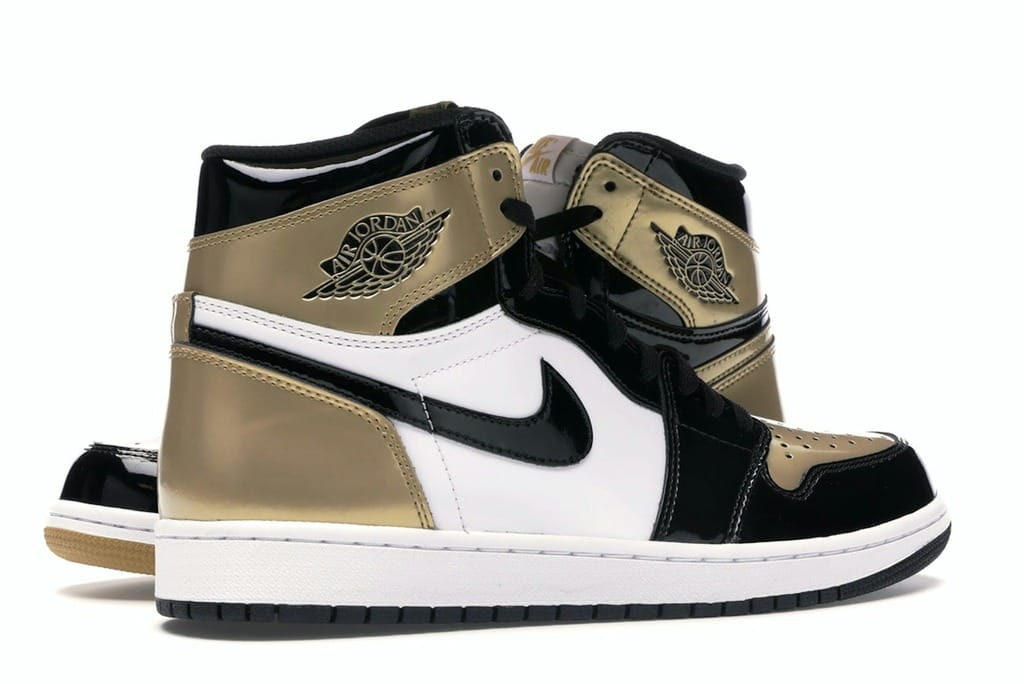 Air Jordan 1 Retro High Gold Top 3 (861428-001) Black/Metallic Gold Sneakers