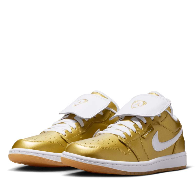 Women's Air Jordan 1 Low 'Tiempo' - Gold/White