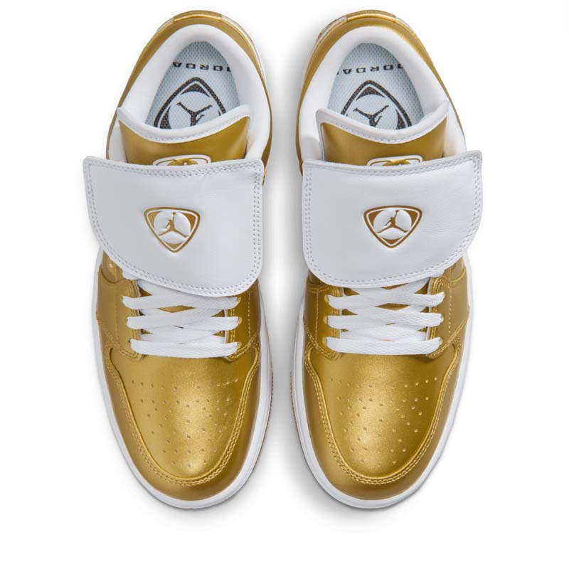 Women's Air Jordan 1 Low 'Tiempo' - Gold/White