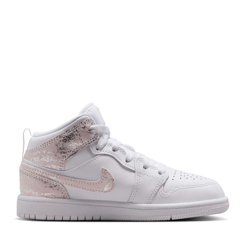Jordan 1 Mid SE (PS) - White/Field Silver