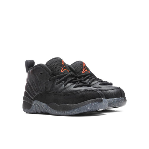 Air Jordan 12 Retro (TD) 'Utility' - Black/Bright Crimson