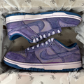 Purple Distressed Denim - Nike Dunk Low Custom | UK9