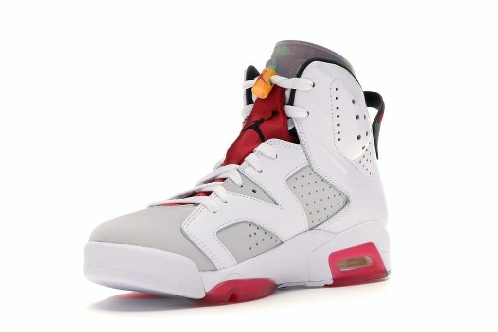 Jordan 6 Retro Hare CT8529-062 Sneakers – Neutral Grey/White/Red