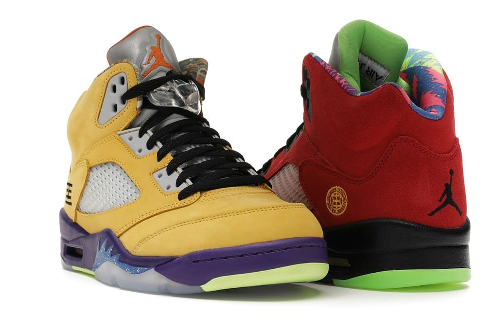 Jordan 5 Retro What The Varsity Maize Court Purple Ghost Green Solar Orange CZ5725-700