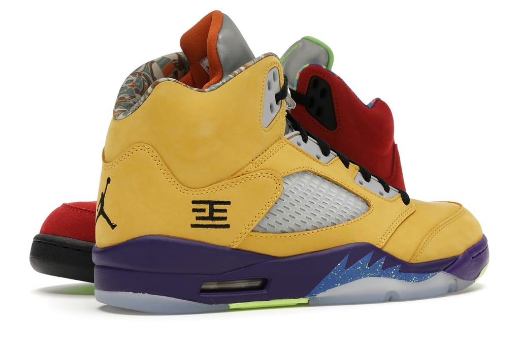 Jordan 5 Retro What The Varsity Maize Court Purple Ghost Green Solar Orange CZ5725-700