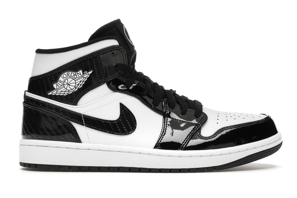 Air Jordan 1 Mid Carbon Fiber Black White DD1649-001