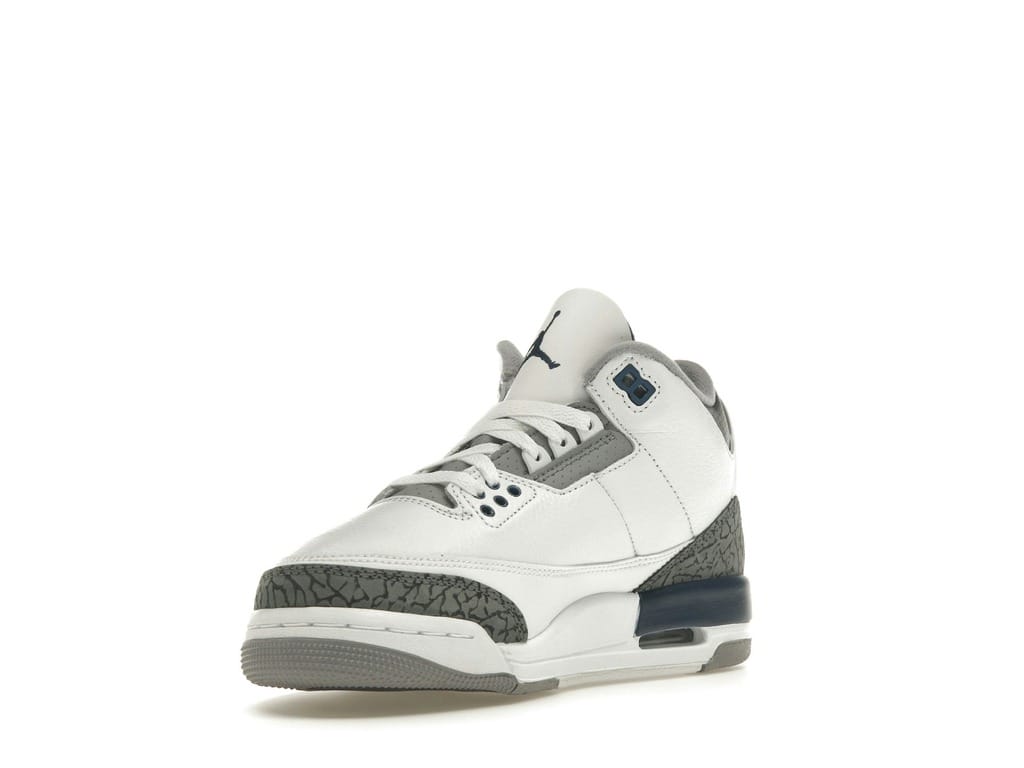 Jordan 3 Retro Midnight Navy (GS) DM0967-140 White Cement Grey Black Sneakers