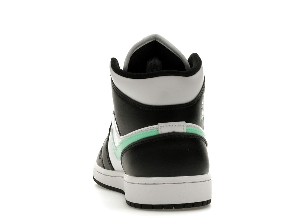 Jordan 1 Mid Green Glow (DQ8426-103) White/Black-Green Glow Sneakers