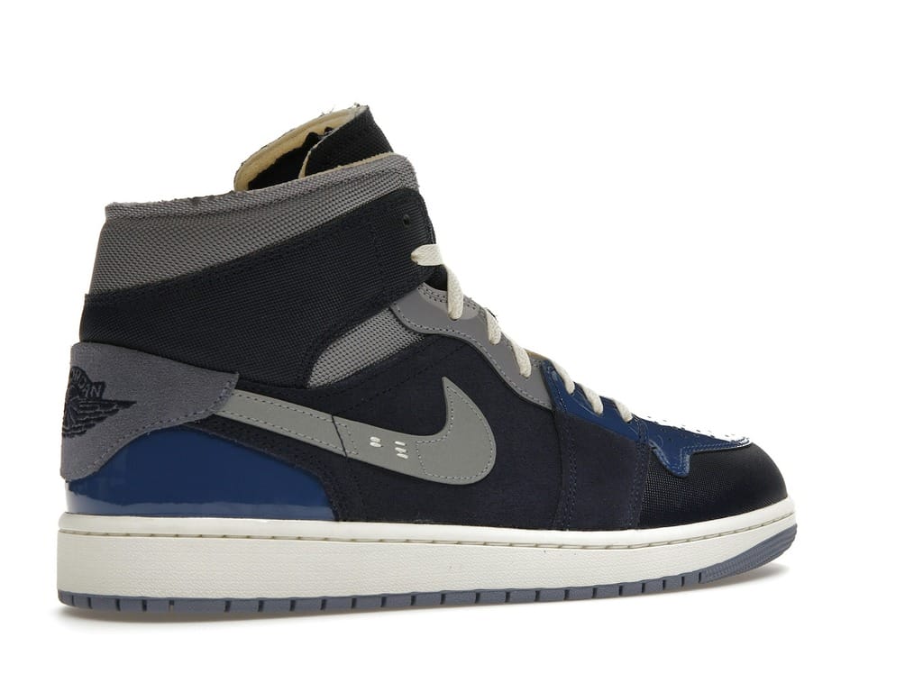 Air Jordan 1 Mid SE Craft Obsidian French Blue Ashen Slate White Sneakers – DR8868-400