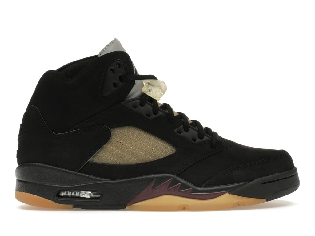 Jordan 5 Retro A Ma Manière Dusk (FD1330-001) Black Burgundy Crush Sneakers