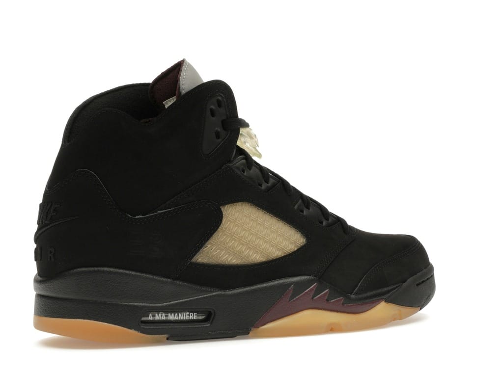 Jordan 5 Retro A Ma Manière Dusk (FD1330-001) Black Burgundy Crush Sneakers