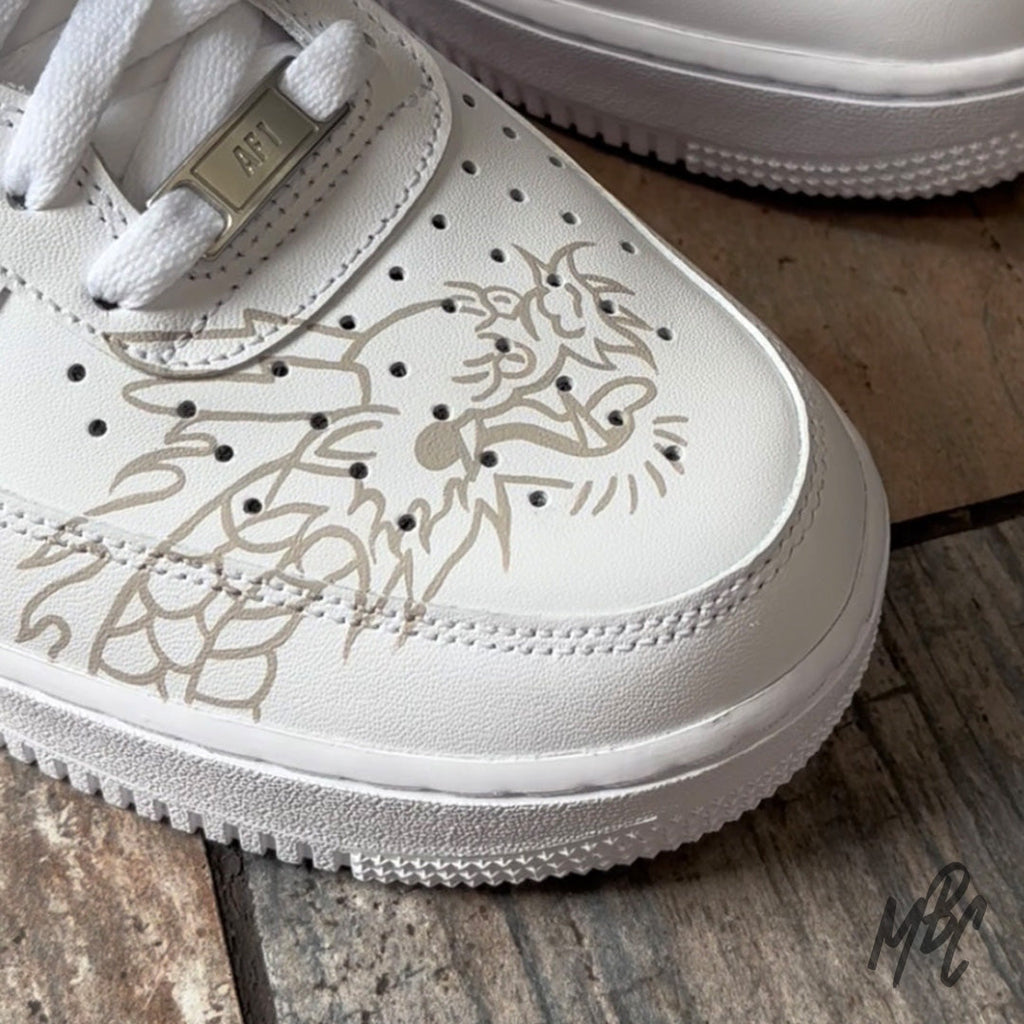 Flaming Dragon - Air Force 1 Custom