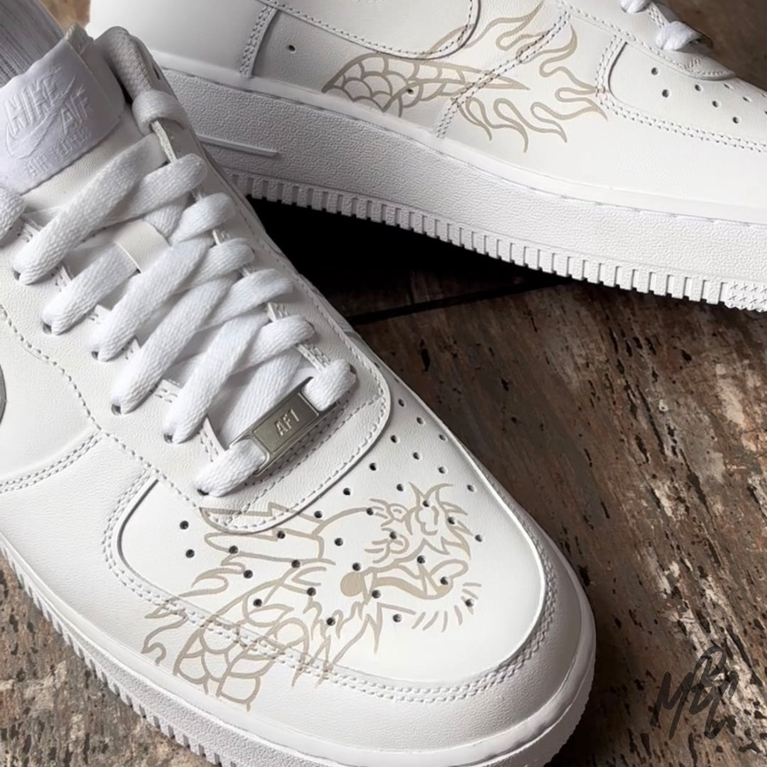 Flaming Dragon - Air Force 1 Custom