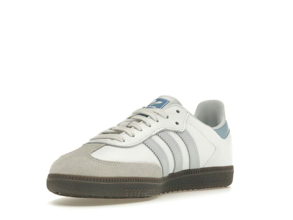 Adidas Samba OG White Halo Blue Sneakers – Core White/Halo Blue/Gum 5 – ID2055