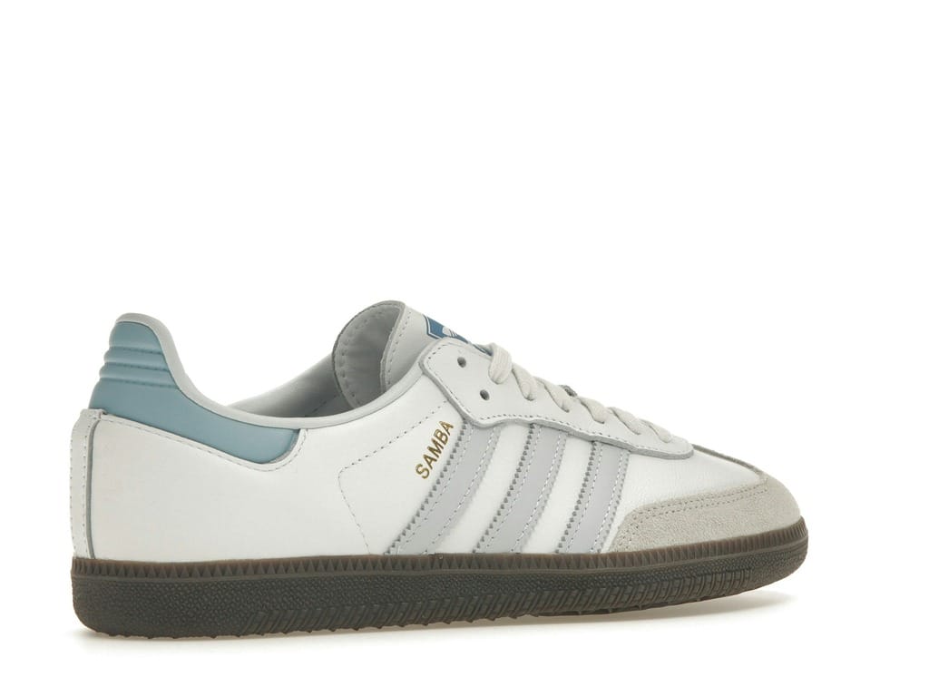 Adidas Samba OG White Halo Blue Sneakers – Core White/Halo Blue/Gum 5 – ID2055